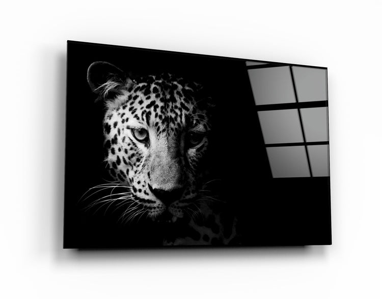 ・"Leopard"・Glass Wall Art | Artdesigna Glass Printing Wall Arts.