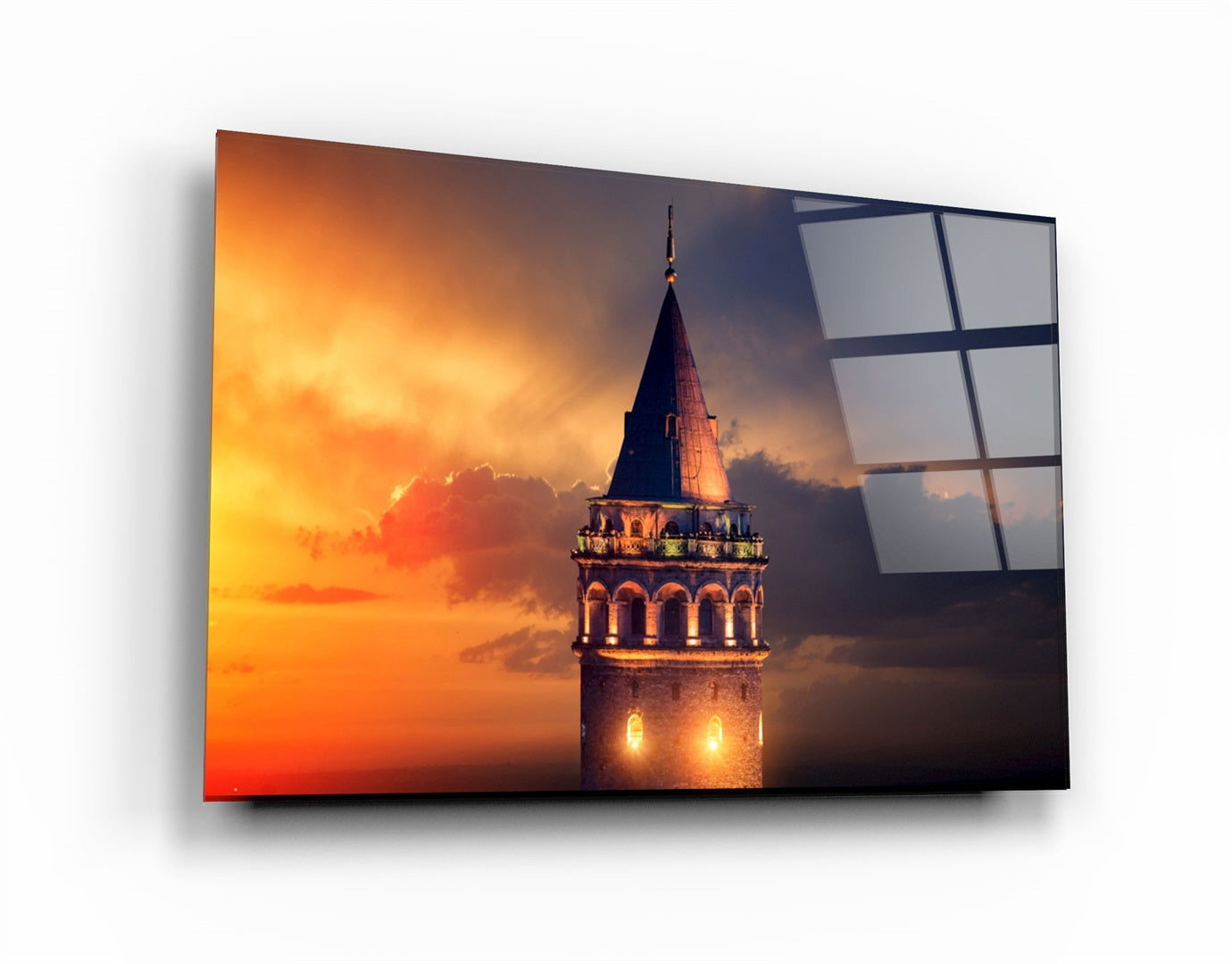 ・"Galata Tower"・Glass Wall Art | Artdesigna Glass Printing Wall Arts.