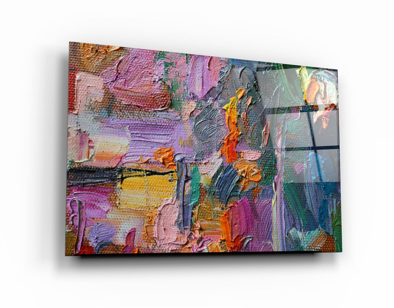 ・"Oil Paint Abstract"・Glass Wall Art | Artdesigna Glass Printing Wall Arts.