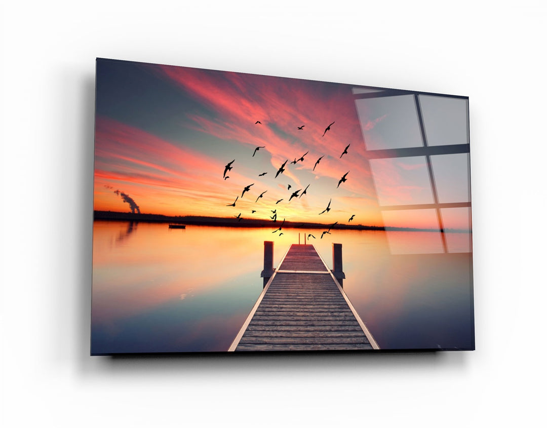 ・"Pier 5"・Glass Wall Art | Artdesigna Glass Printing Wall Arts.