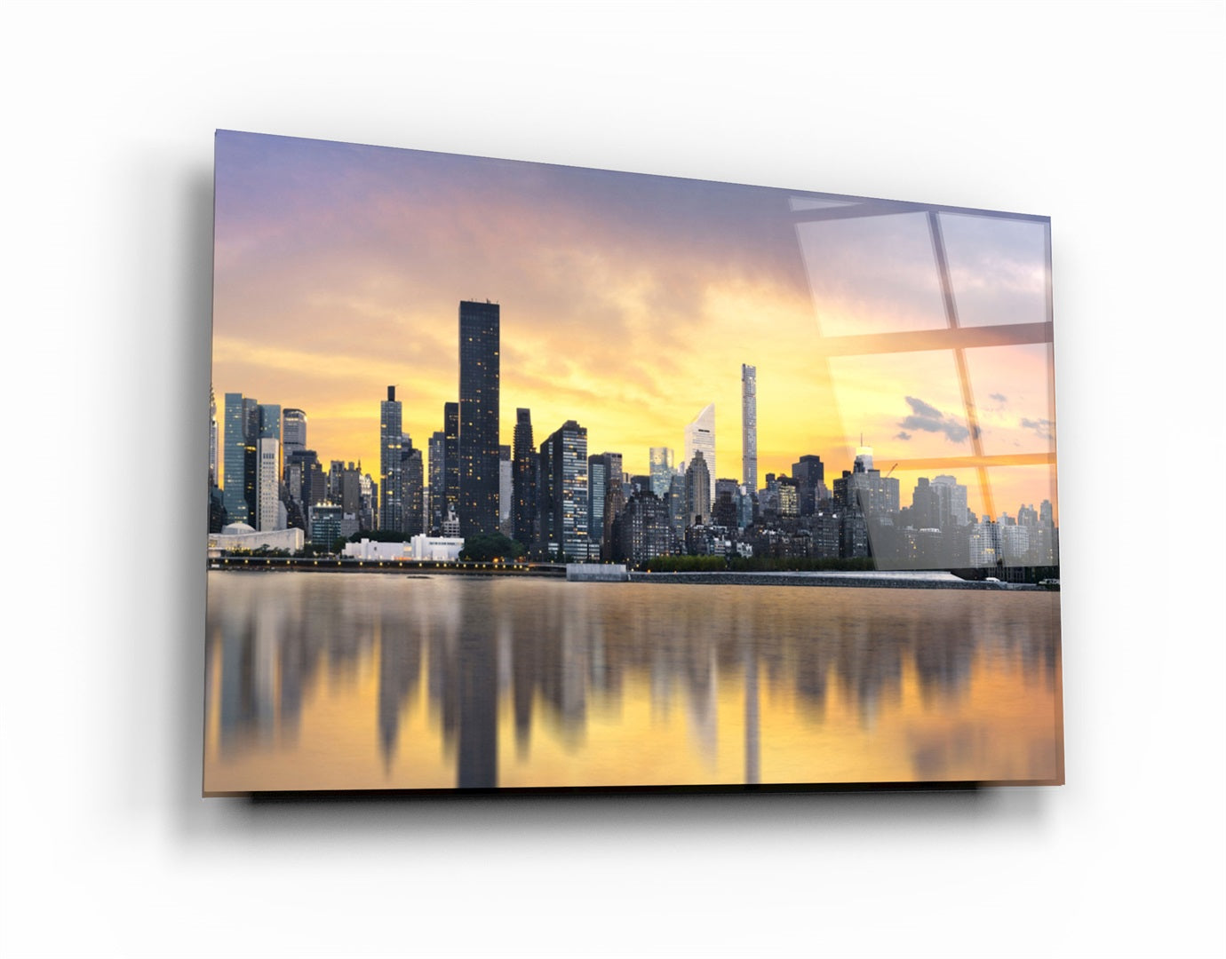 ・"Downtown"・Glass Wall Art | Artdesigna Glass Printing Wall Arts.