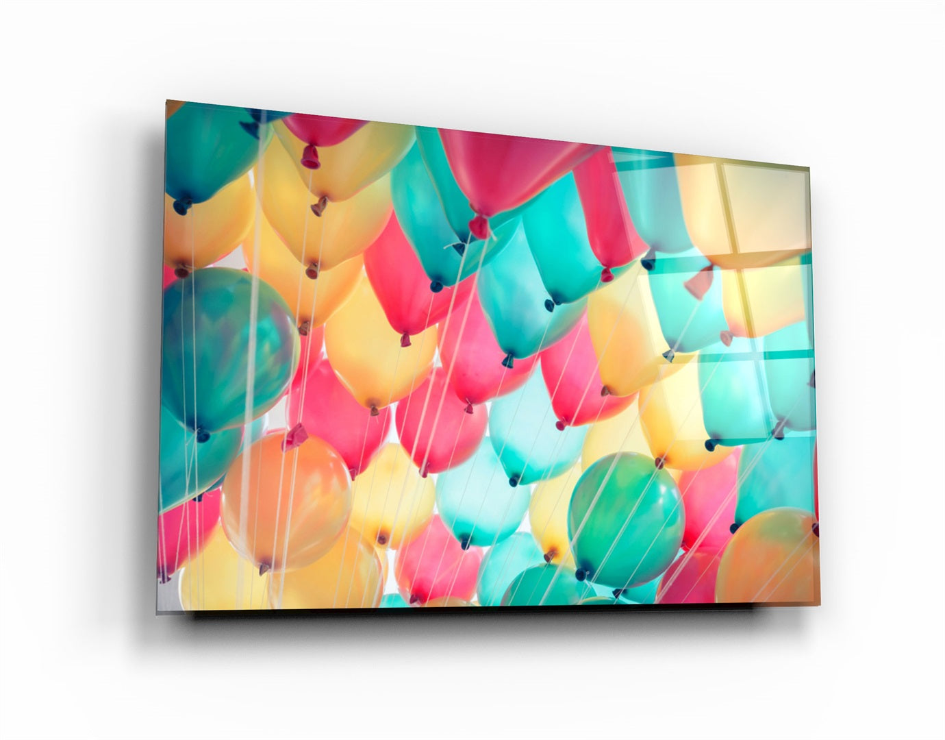 ・"Balloons"・Glass Wall Art | Artdesigna Glass Printing Wall Arts.