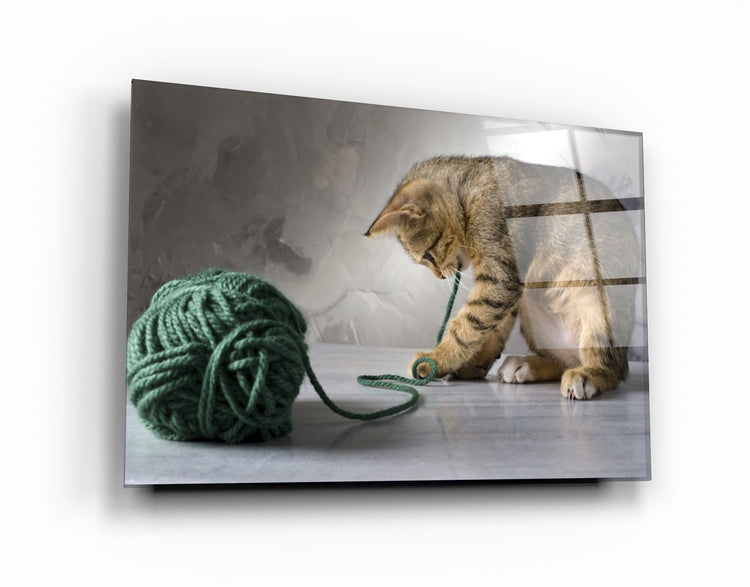 ・"Ball of Wool"・Glass Wall Art | Artdesigna Glass Printing Wall Arts.