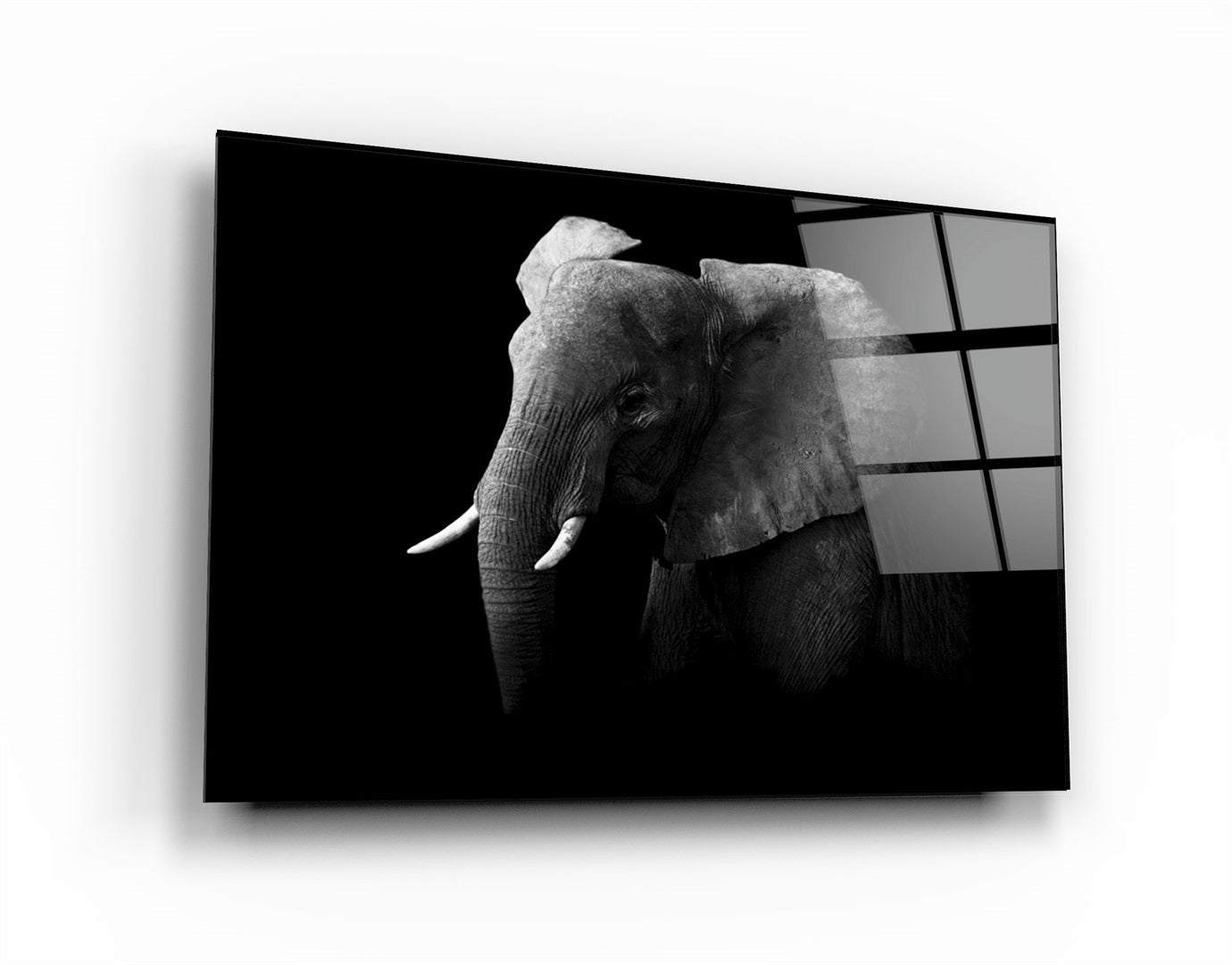 ・"Elephant"・Glass Wall Art | Artdesigna Glass Printing Wall Arts.
