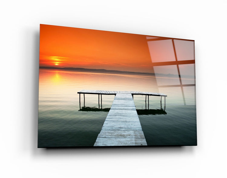 ・"Pier 7"・Glass Wall Art | Artdesigna Glass Printing Wall Arts.