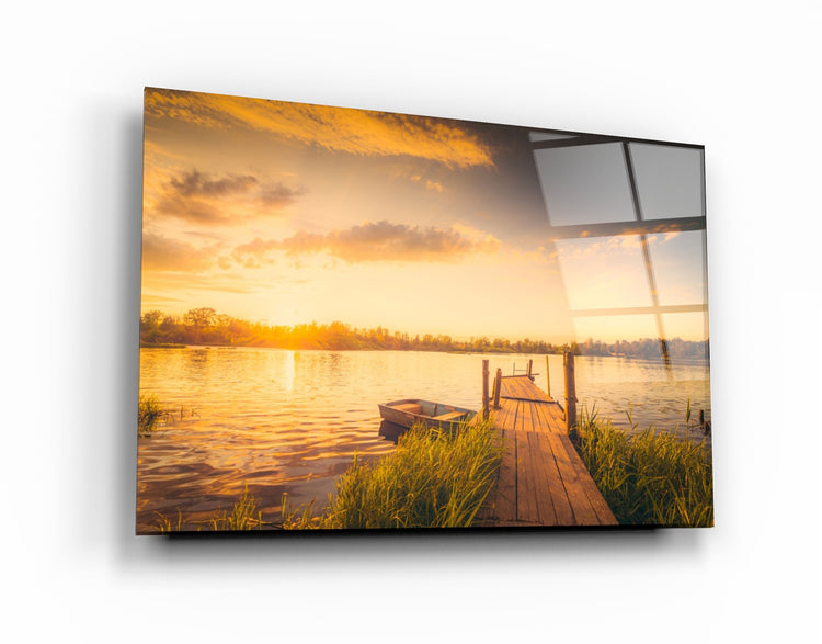 ・"Pier 13"・Glass Wall Art | Artdesigna Glass Printing Wall Arts.