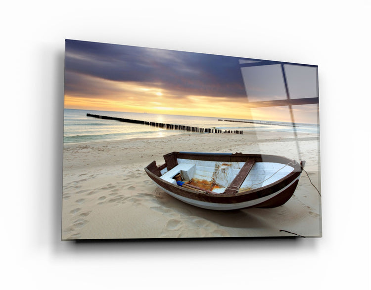 ・"SeaSide"・Glass Wall Art | Artdesigna Glass Printing Wall Arts.