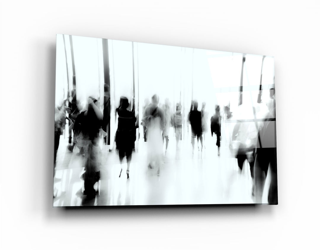 ・" in the Crowd"・Glass Wall Art | Artdesigna Glass Printing Wall Arts.