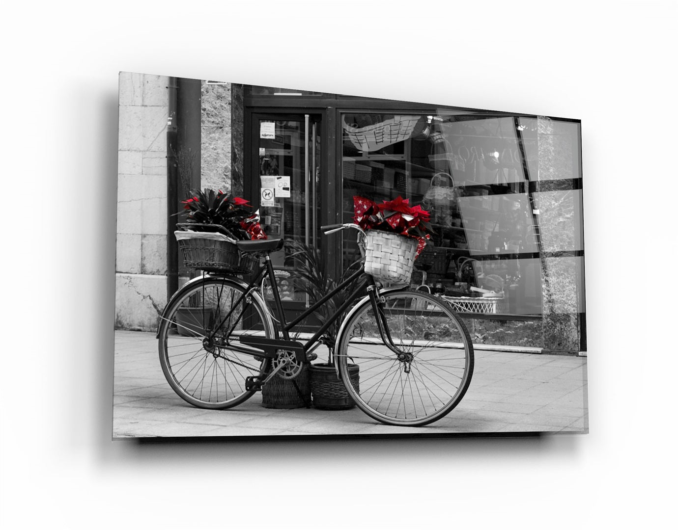 ・"Bicycle"・Glass Wall Art | Artdesigna Glass Printing Wall Arts.