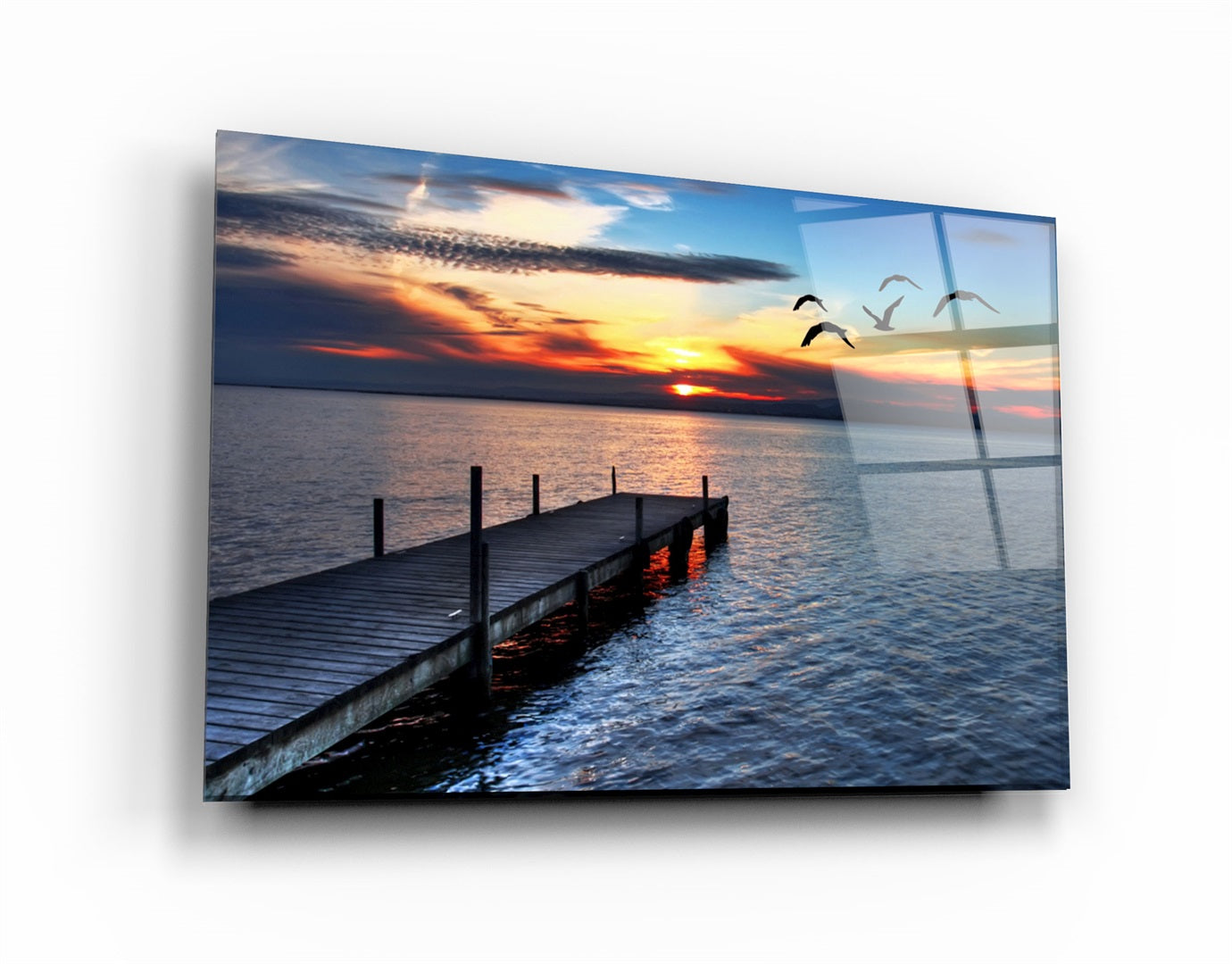 ・"Pier 15"・Glass Wall Art | Artdesigna Glass Printing Wall Arts.