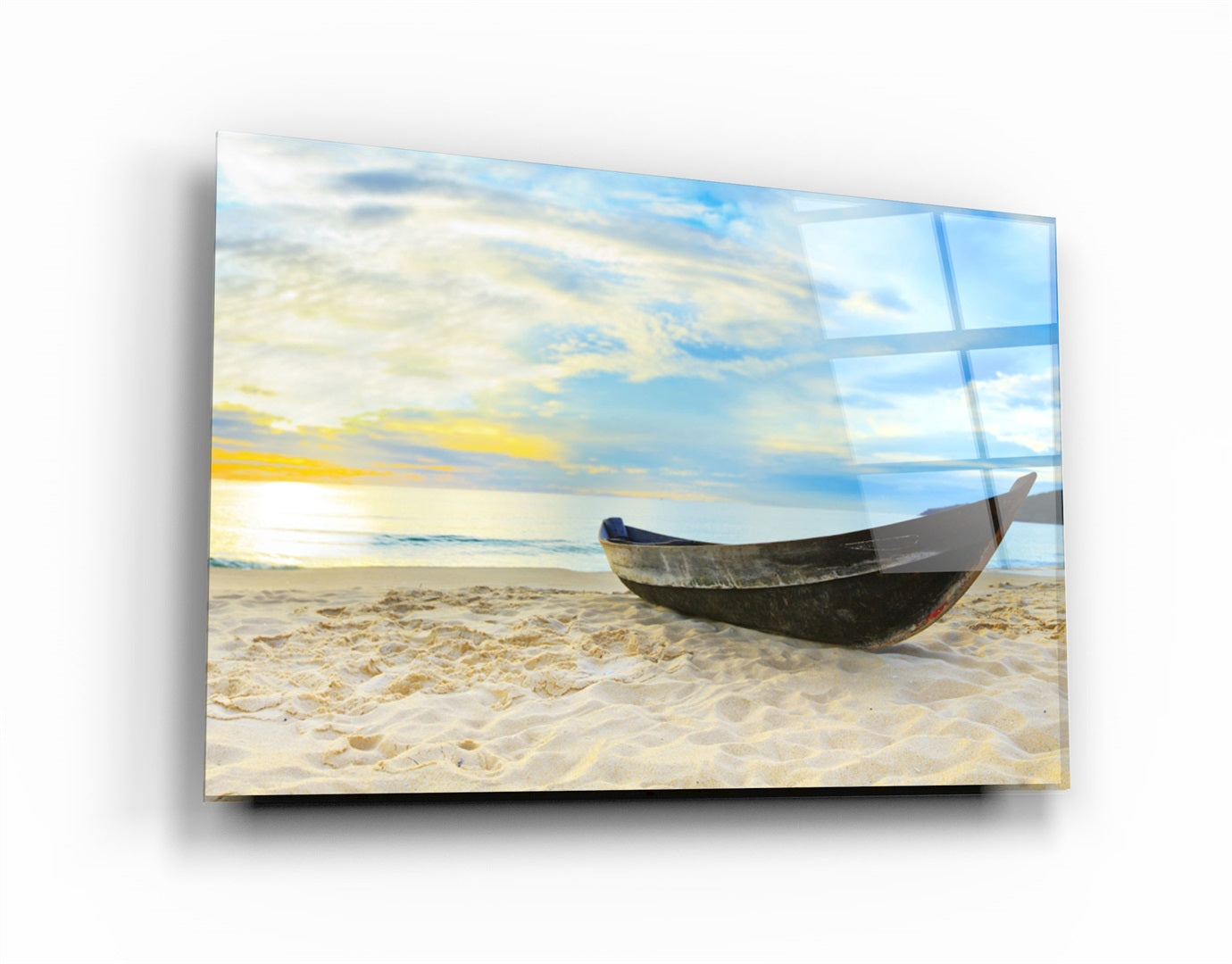 ・"SeaSide"・Glass Wall Art | Artdesigna Glass Printing Wall Arts.