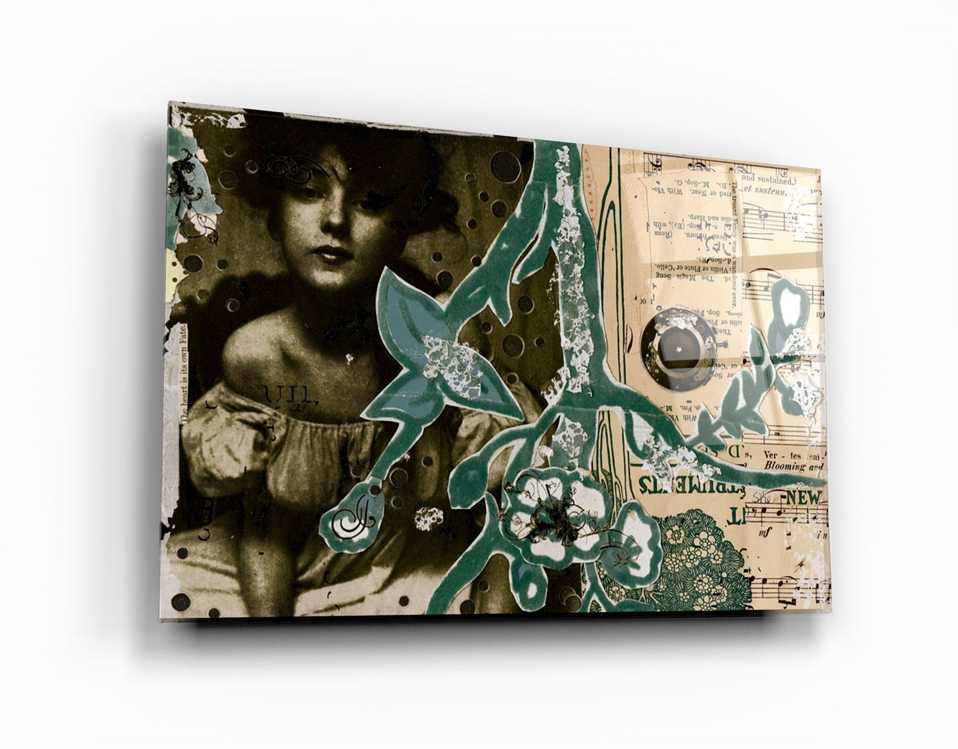 ・"Lost Notes"・Glass Wall Art | Artdesigna Glass Printing Wall Arts.