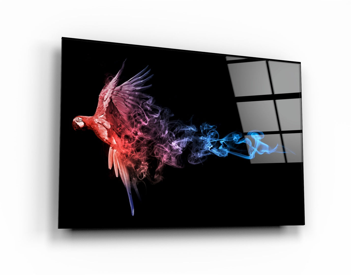 ・"Parrot"・Glass Wall Art | Artdesigna Glass Printing Wall Arts.