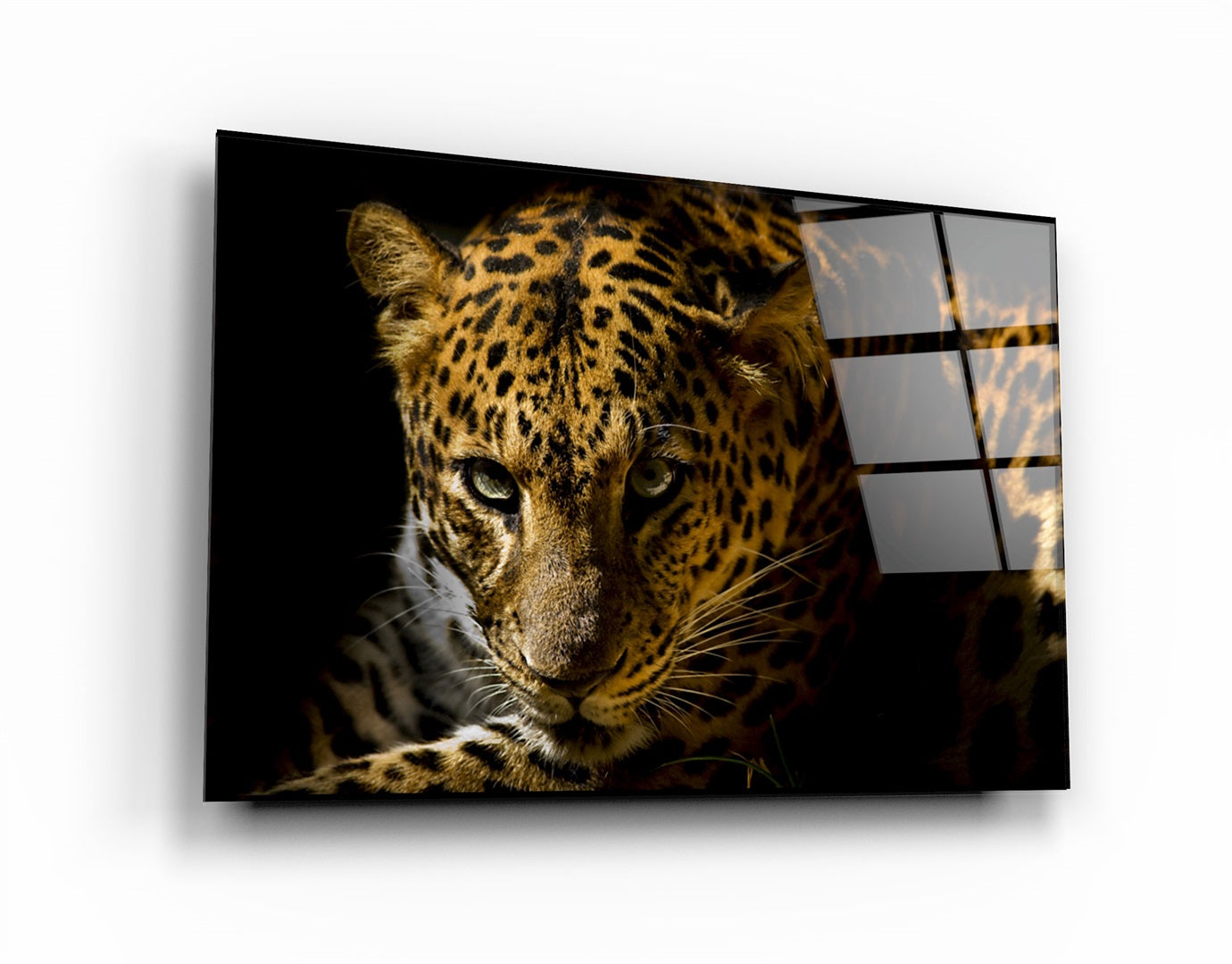 ・"Leopard"・Glass Wall Art | Artdesigna Glass Printing Wall Arts.