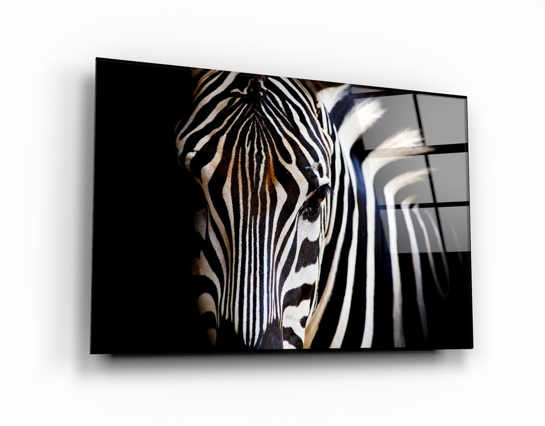 ・"Zebra"・Glass Wall Art | Artdesigna Glass Printing Wall Arts.