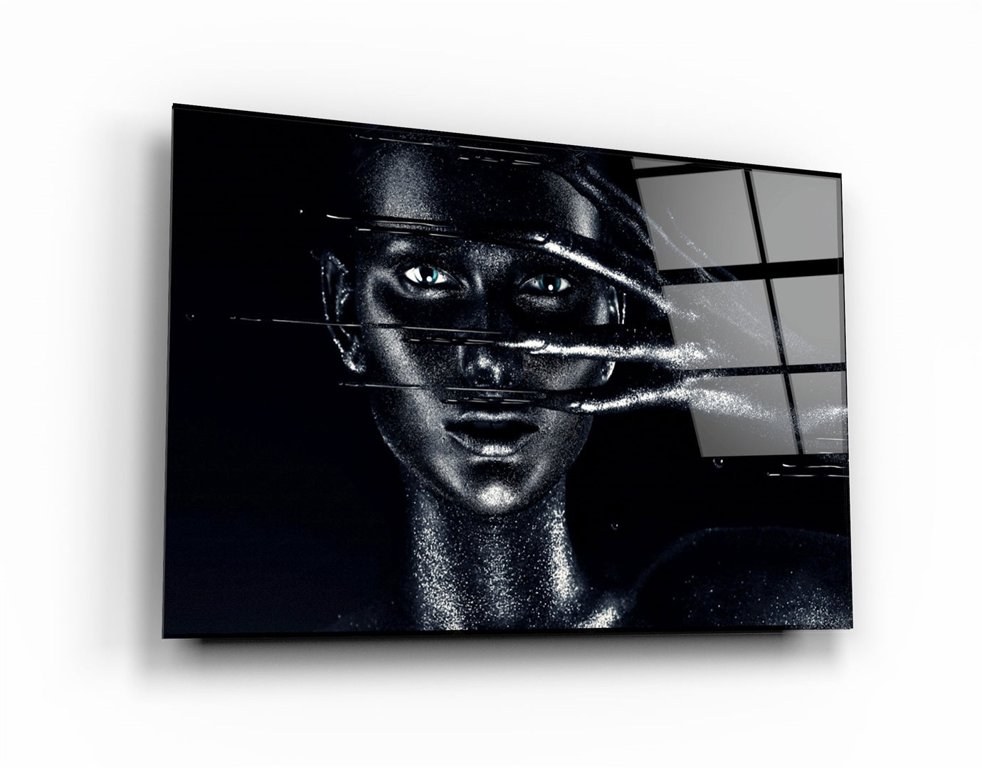 ・"Ink at Hand"・Glass Wall Art | Artdesigna Glass Printing Wall Arts.