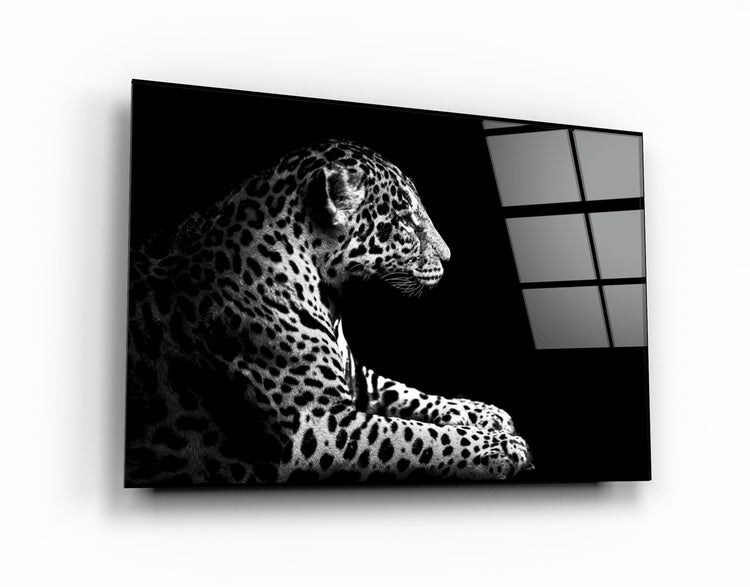 ・"Leopard"・Glass Wall Art | Artdesigna Glass Printing Wall Arts.