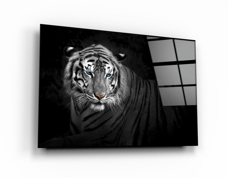 ・"Tiger 4"・Glass Wall Art | Artdesigna Glass Printing Wall Arts.