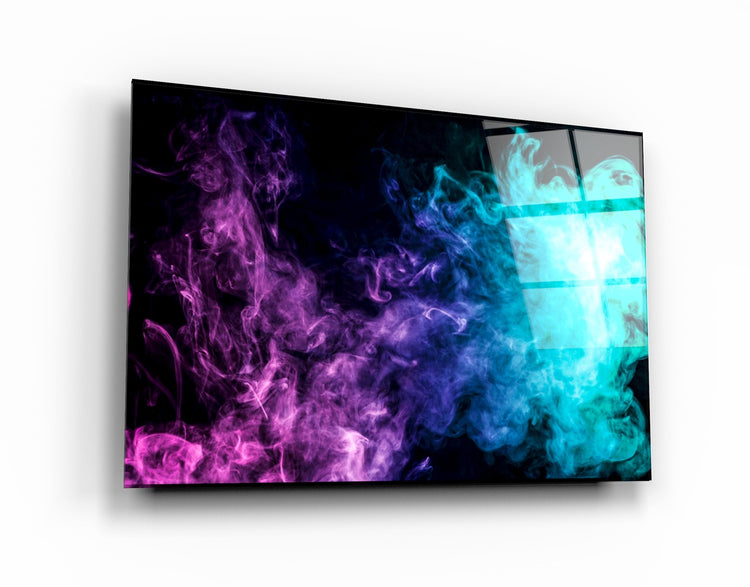 ・"Colored Smoke"・Glass Wall Art | Artdesigna Glass Printing Wall Arts.