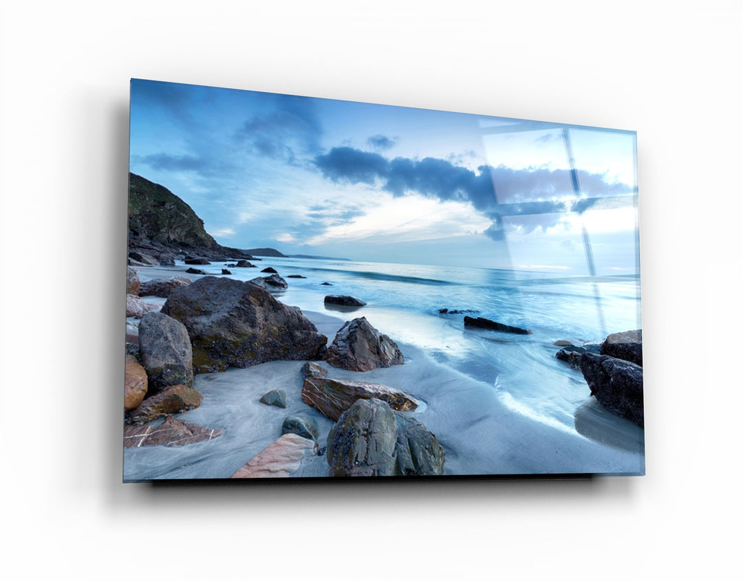 ・"Sea Landscape"・Glass Wall Art | Artdesigna Glass Printing Wall Arts.