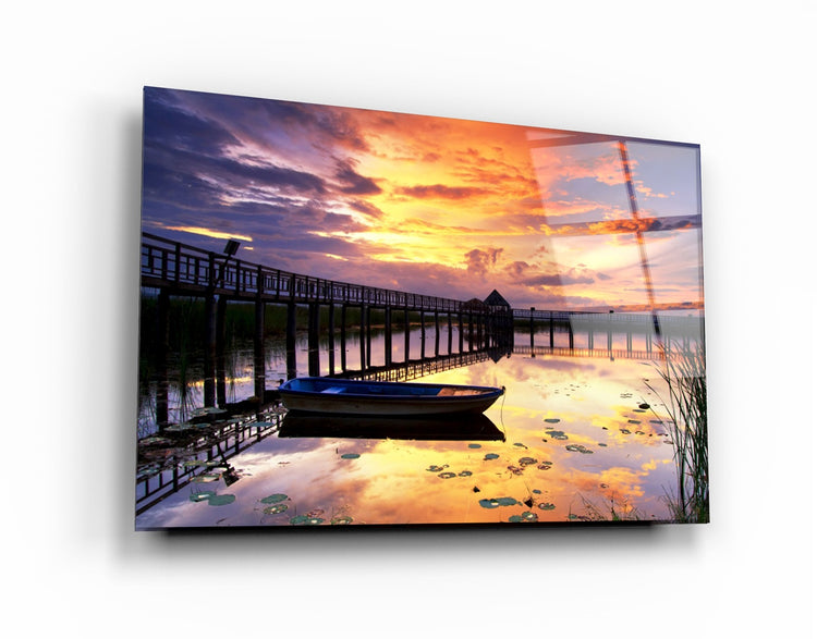 ・"Sunset 2"・Glass Wall Art | Artdesigna Glass Printing Wall Arts.