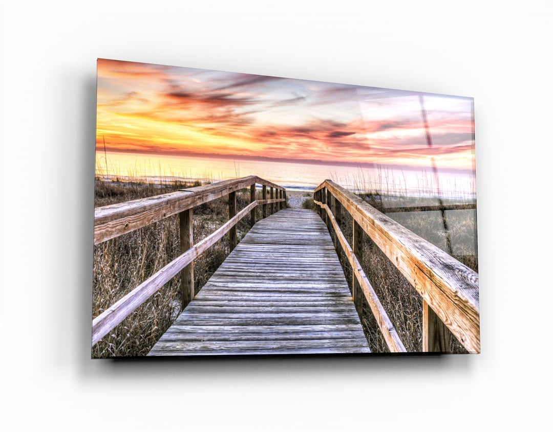 ・"Sunset 3"・Glass Wall Art | Artdesigna Glass Printing Wall Arts.