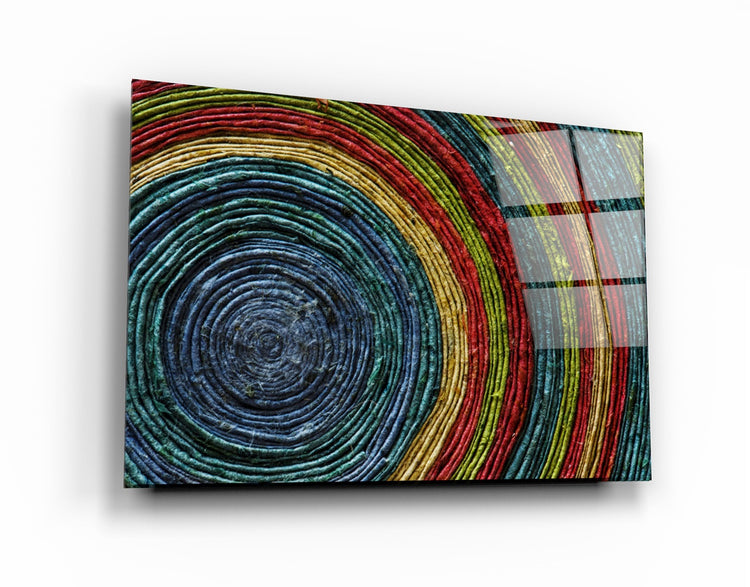 ・"Colored Spiral"・Glass Wall Art | Artdesigna Glass Printing Wall Arts.