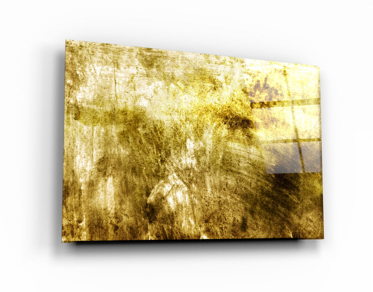 ・"Yellow Abstract Pattern"・Glass Wall Art | Artdesigna Glass Printing Wall Arts.