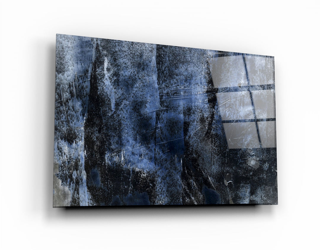 ・"Blue Abstract Pattern"・Glass Wall Art | Artdesigna Glass Printing Wall Arts.