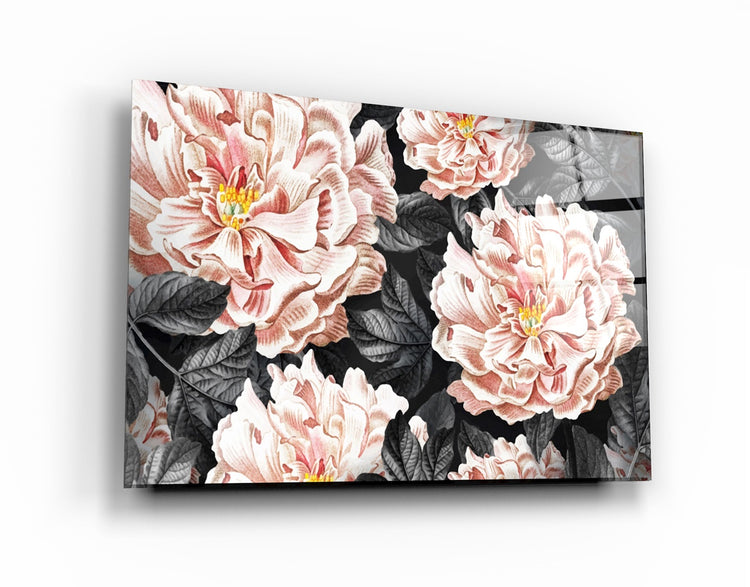 ・"Flower"・Glass Wall Art | Artdesigna Glass Printing Wall Arts.