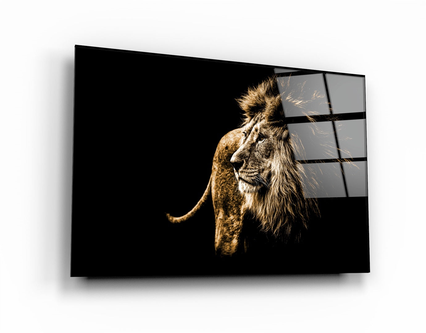 ・"Lion"・Glass Wall Art | Artdesigna Glass Printing Wall Arts.
