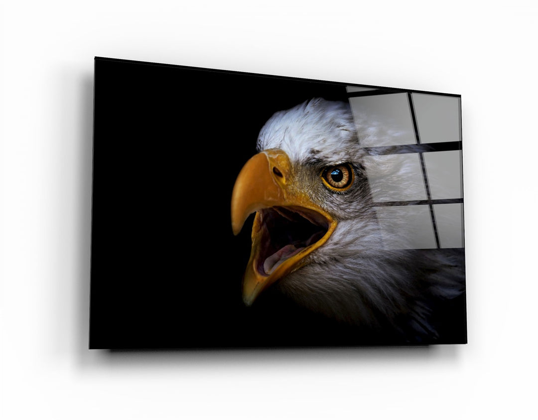 ・"Eagle Scream"・Glass Wall Art | Artdesigna Glass Printing Wall Arts.