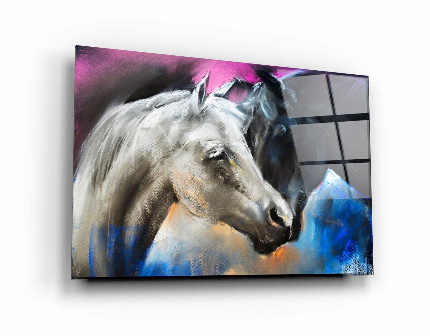 ・"Horse"・Glass Wall Art | Artdesigna Glass Printing Wall Arts.