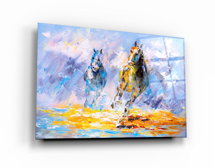 ・"Horse"・Glass Wall Art | Artdesigna Glass Printing Wall Arts.