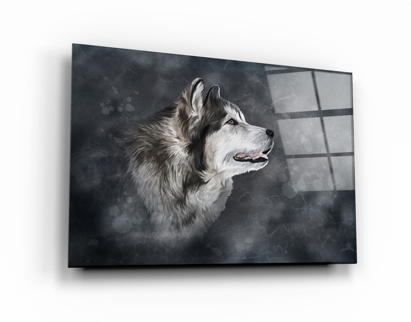 ・"Wolf 2"・Glass Wall Art | Artdesigna Glass Printing Wall Arts.