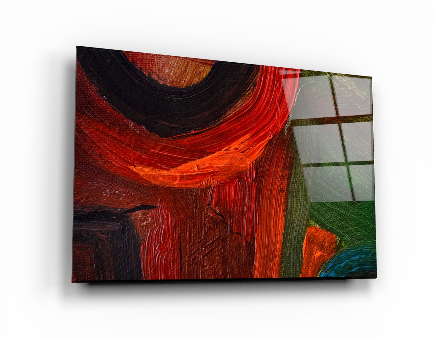 ・"Red Ways"・Glass Wall Art | Artdesigna Glass Printing Wall Arts.