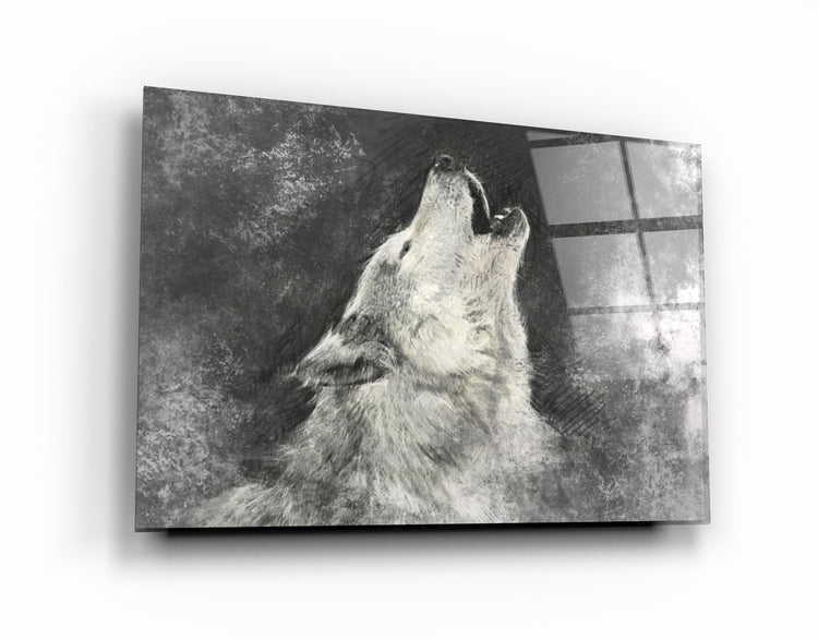 ・"Wolf 5"・Glass Wall Art | Artdesigna Glass Printing Wall Arts.