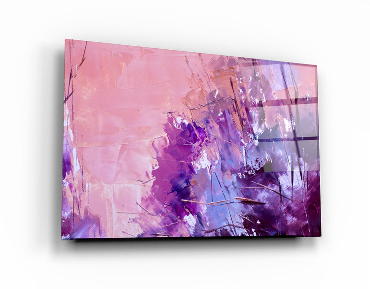 ・"Abstract Purple Pattern V2"・Glass Wall Art | Artdesigna Glass Printing Wall Arts.