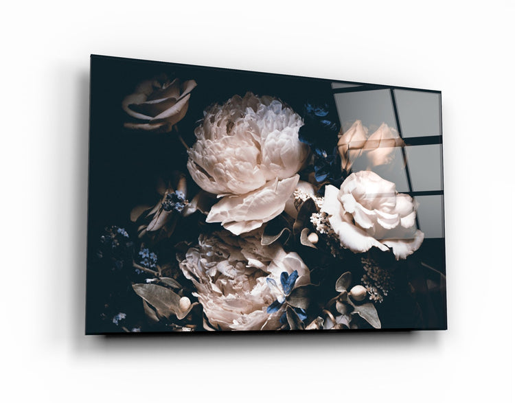 ・"Hidden Flowers"・Glass Wall Art | Artdesigna Glass Printing Wall Arts.