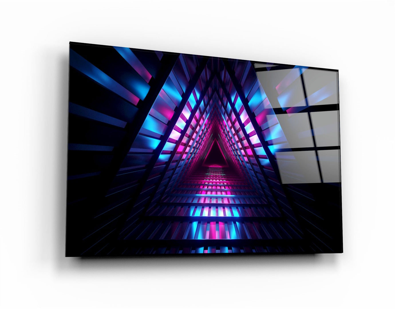 ・"Neon Gate"・Glass Wall Art | Artdesigna Glass Printing Wall Arts.