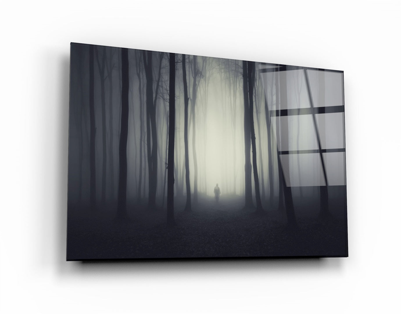 ・"Foggy Path"・Glass Wall Art | Artdesigna Glass Printing Wall Arts.