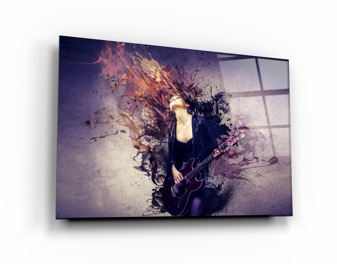 ・"Rockinky"・Glass Wall Art | Artdesigna Glass Printing Wall Arts.