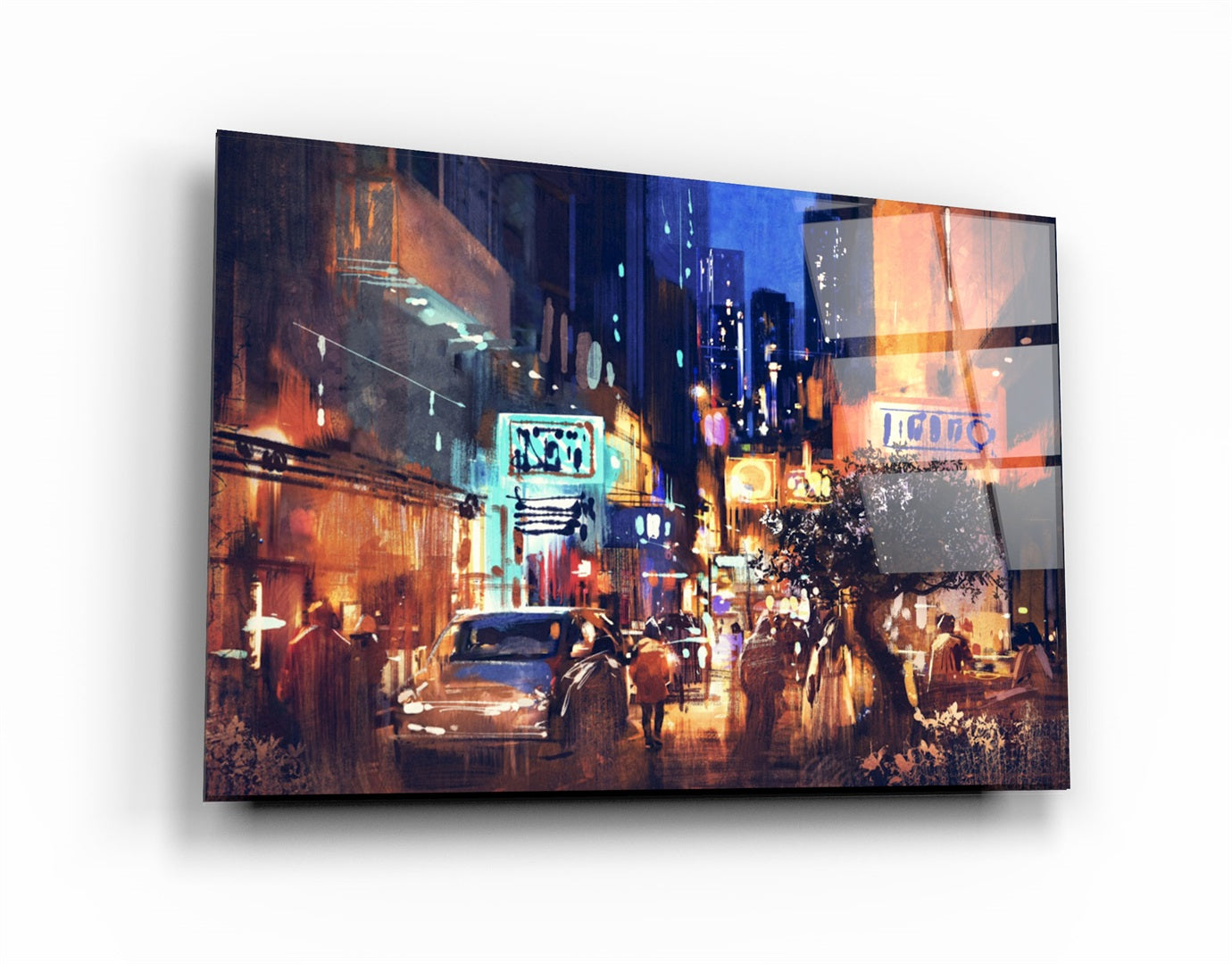 ・"The Street"・Glass Wall Art | Artdesigna Glass Printing Wall Arts.