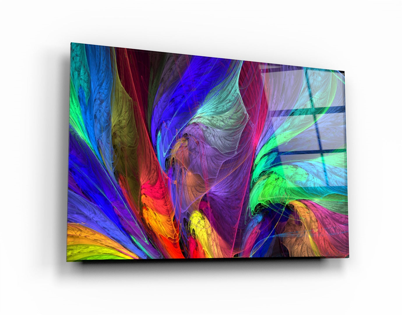 Colored Glass Sculpture Canvas Wall 2024 Art