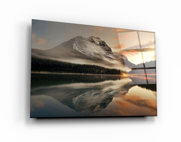 ・"Huge Mountain"・Glass Wall Art | Artdesigna Glass Printing Wall Arts.