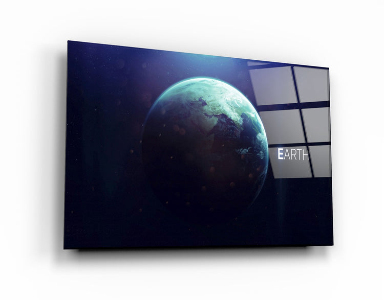 ・"Earth"・Glass Wall Art | Artdesigna Glass Printing Wall Arts.