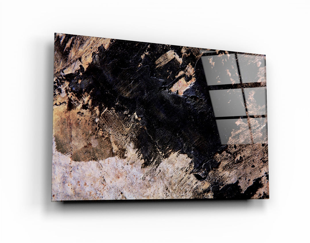 ・"Black and Brown Pattern"・Glass Wall Art | Artdesigna Glass Printing Wall Arts.