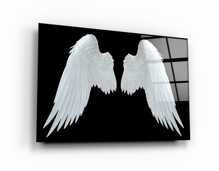 ・"Angel Wings"・Glass Wall Art | Artdesigna Glass Printing Wall Arts.