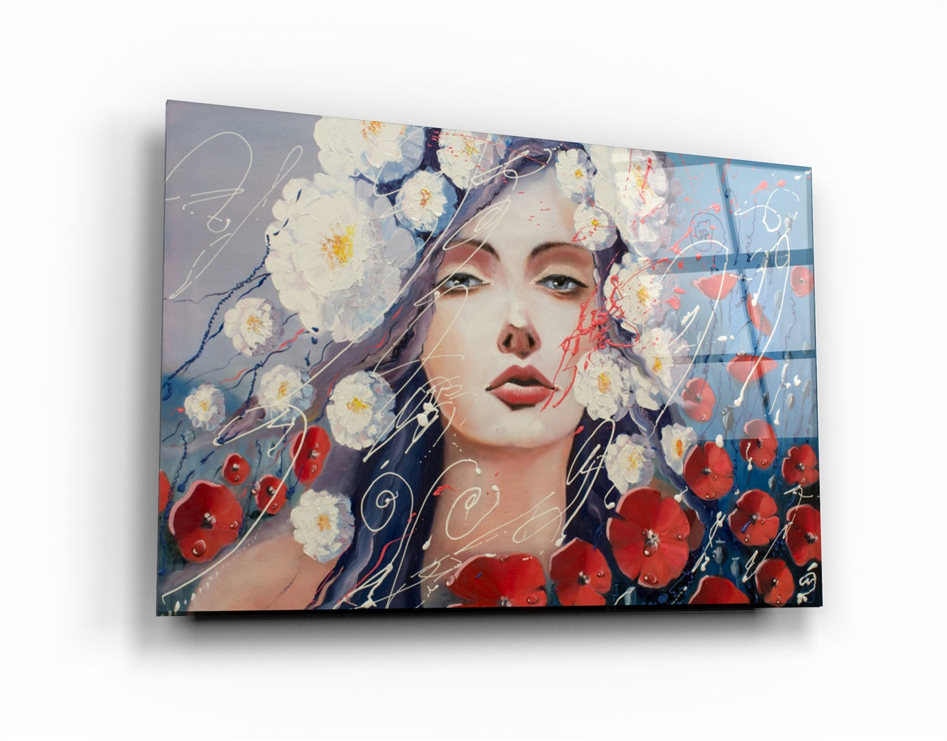 ・"Roza"・Glass Wall Art | Artdesigna Glass Printing Wall Arts.