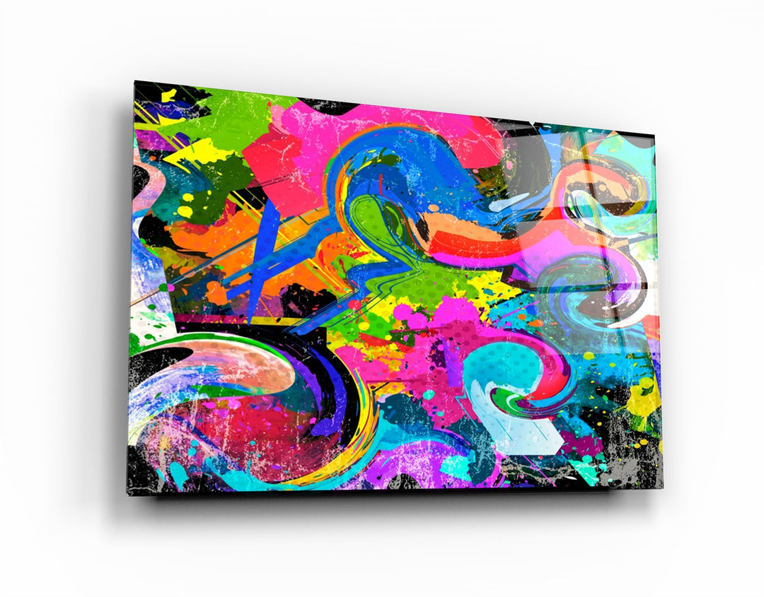 ・"Color Mix"・Glass Wall Art | Artdesigna Glass Printing Wall Arts.